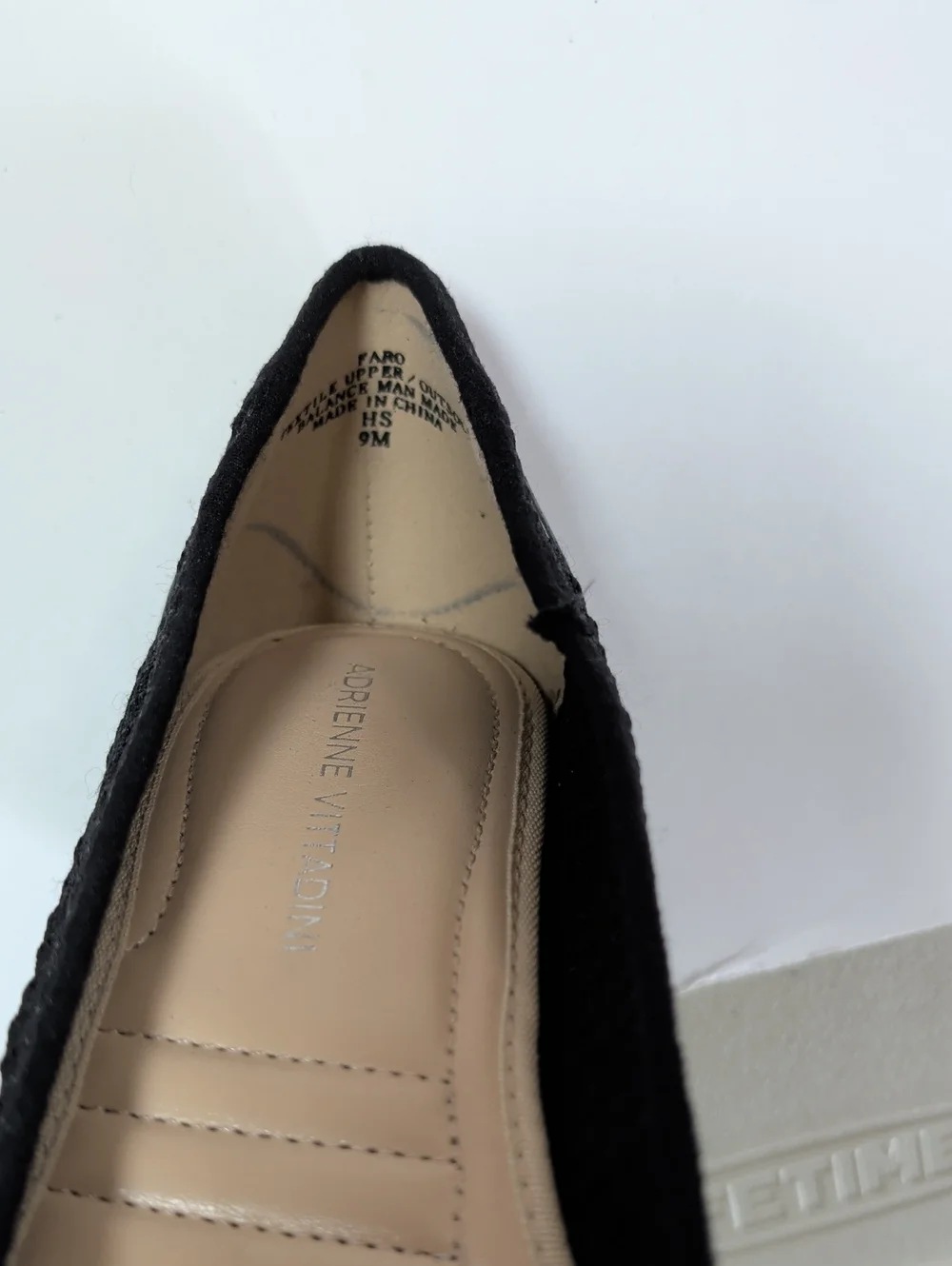 Adrienne Vittadini, Faro, Black Knit Block Heels. Size 9